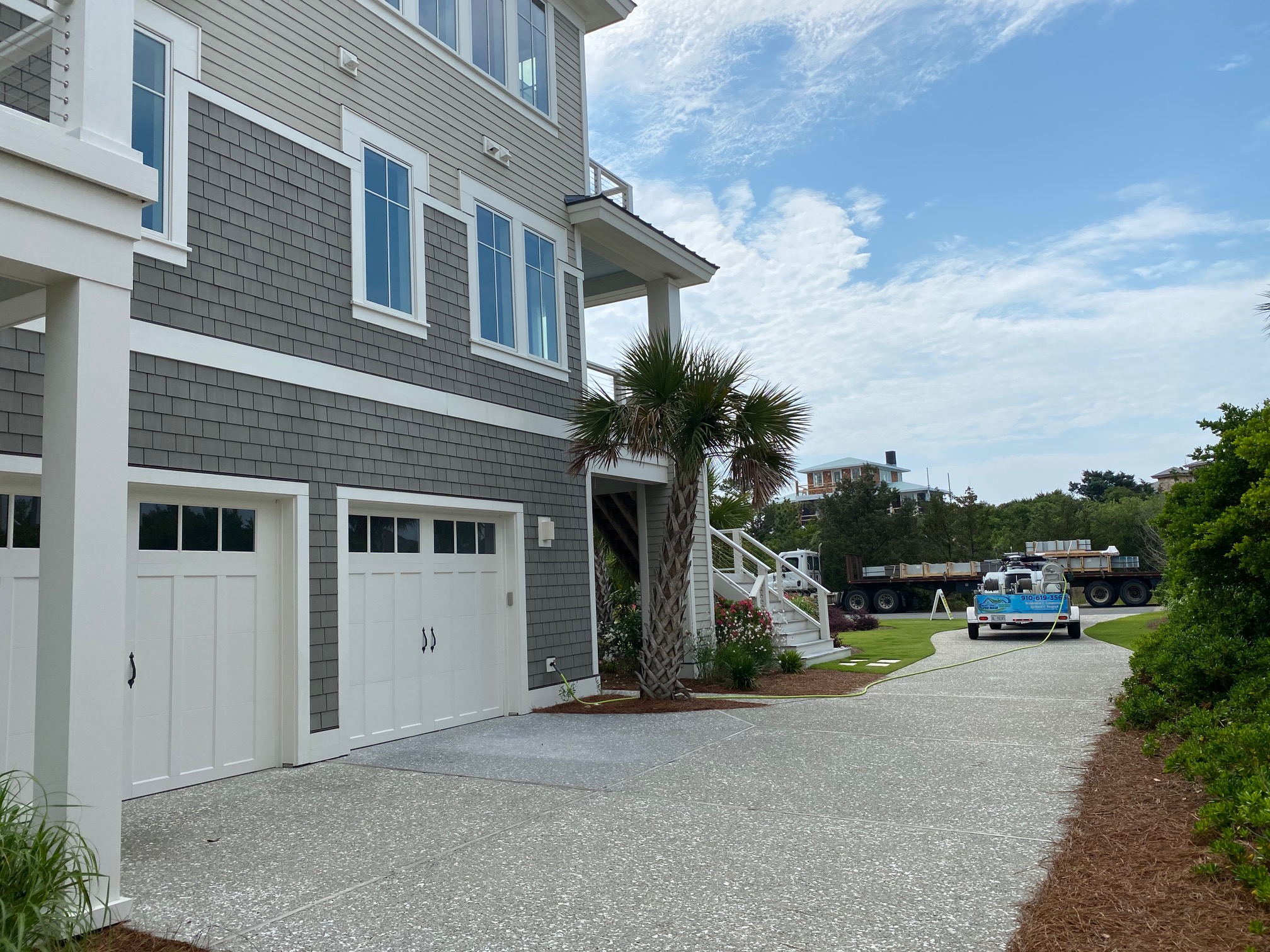 Figure eight island exterior cleaning